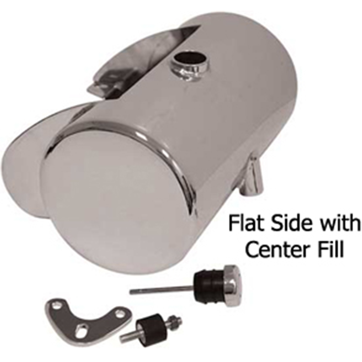 OIL TANK, ROUND TWIN CAM; SOFRONTAIL CHR