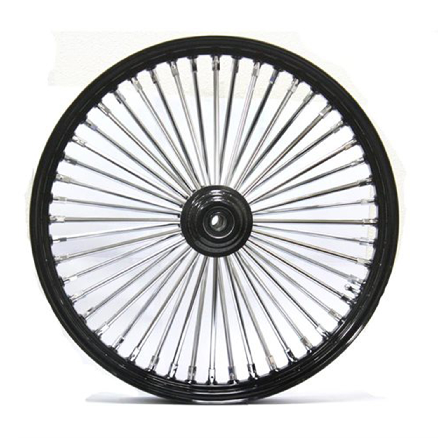 WHEEL FOR HARLEY KING SPOKE FRONT, BK & CHROME 21X3.5" SD