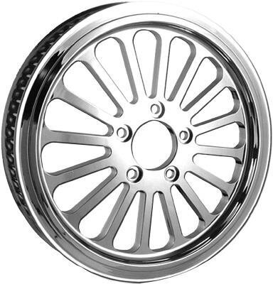 DRIVE PULLEY KING SPOKE CHROME 1.5" 65T SUIT HARLEY