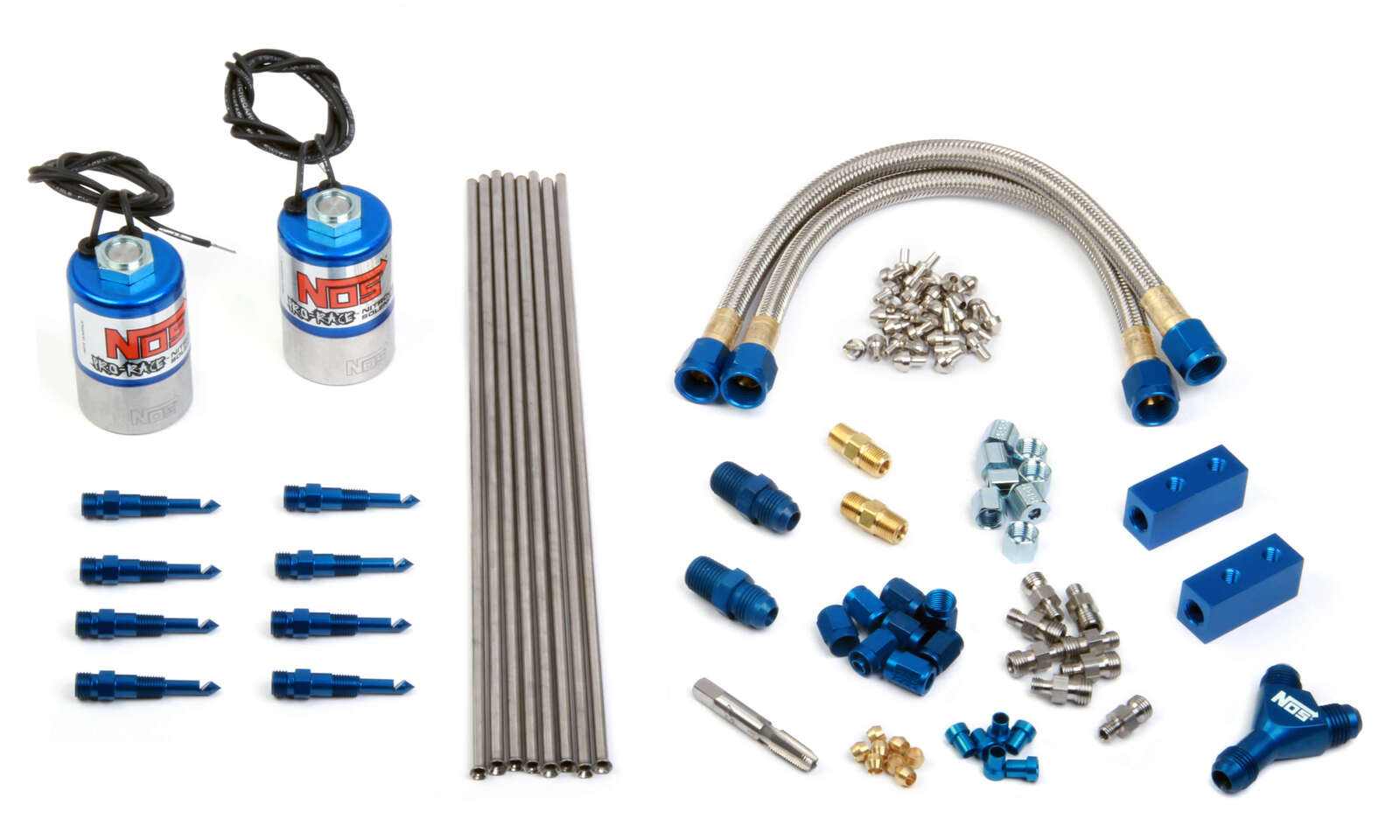 NITROUS SYSTEM, DRY PRO KIT V8 W/ FAN SPRAY NOZZLES, NO BOTTLE