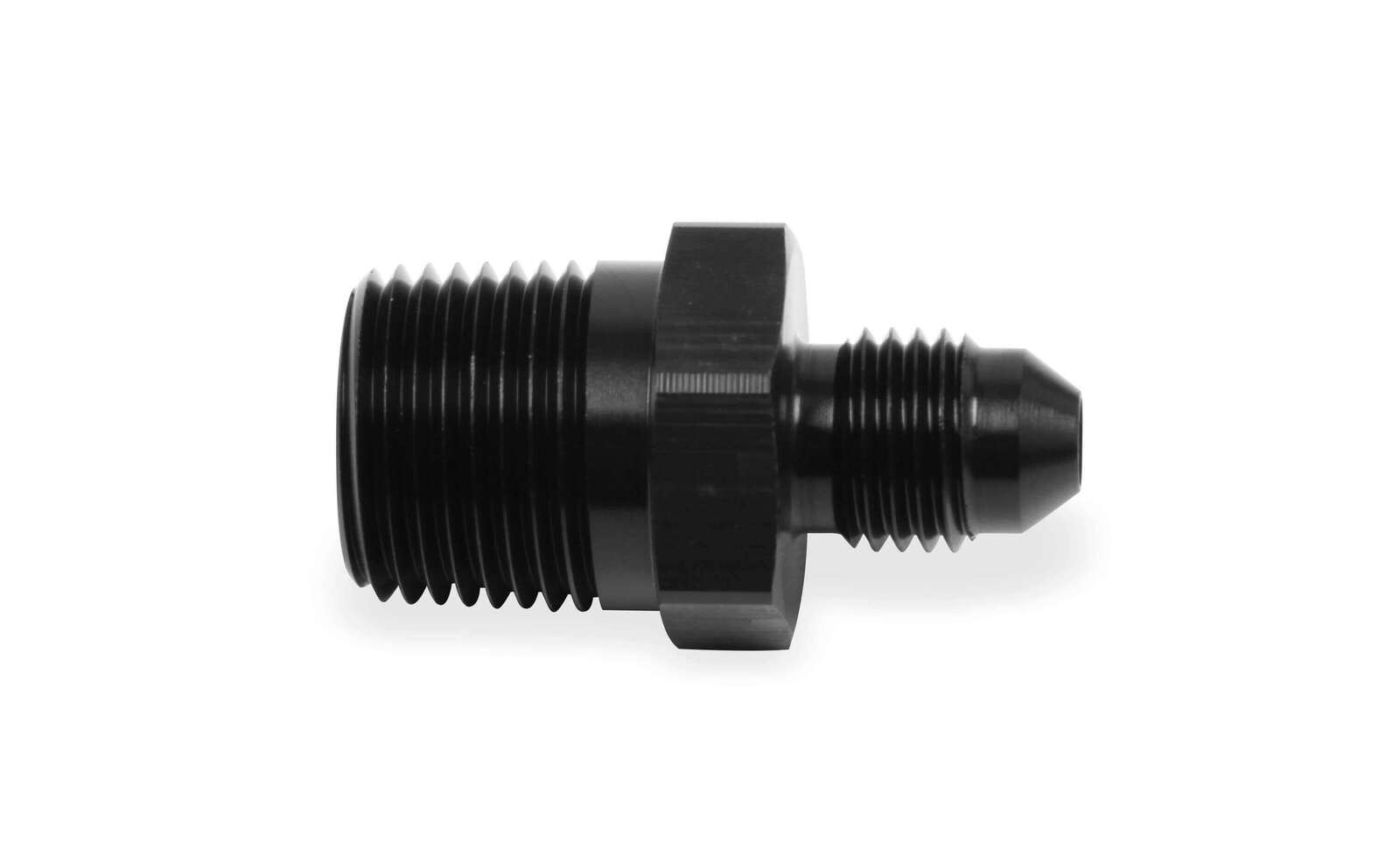 STRAIGHT AN -3 MALE TO 1/4" NPT MALE ADAPTER - BLACK