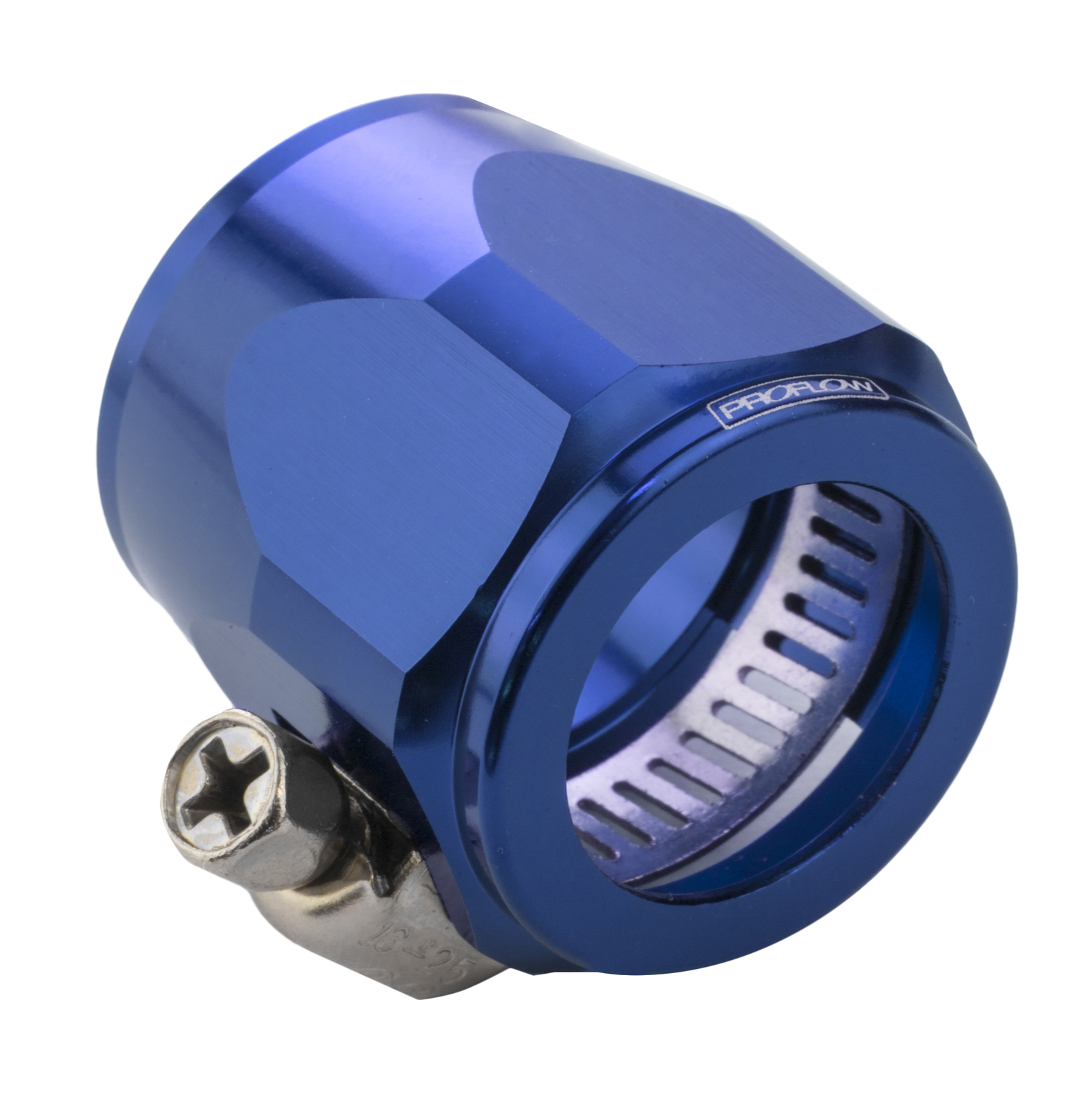 HEX HOSE FINISHER CLAMP 17.5MM ID BLUE