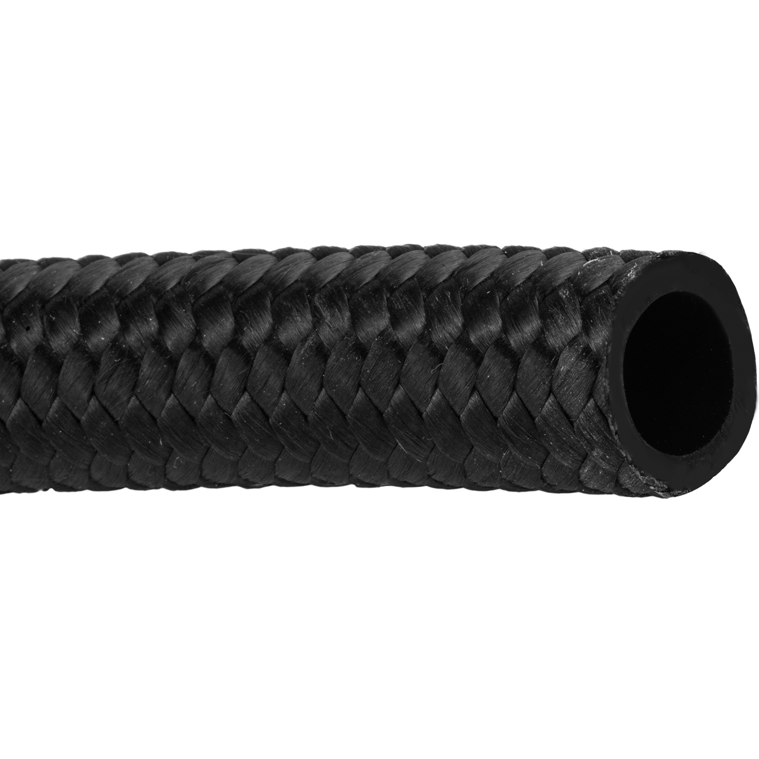 BLACK NYLON BRAIDED LW E85 COMPATIBLE HOSE -08AN PER METRE