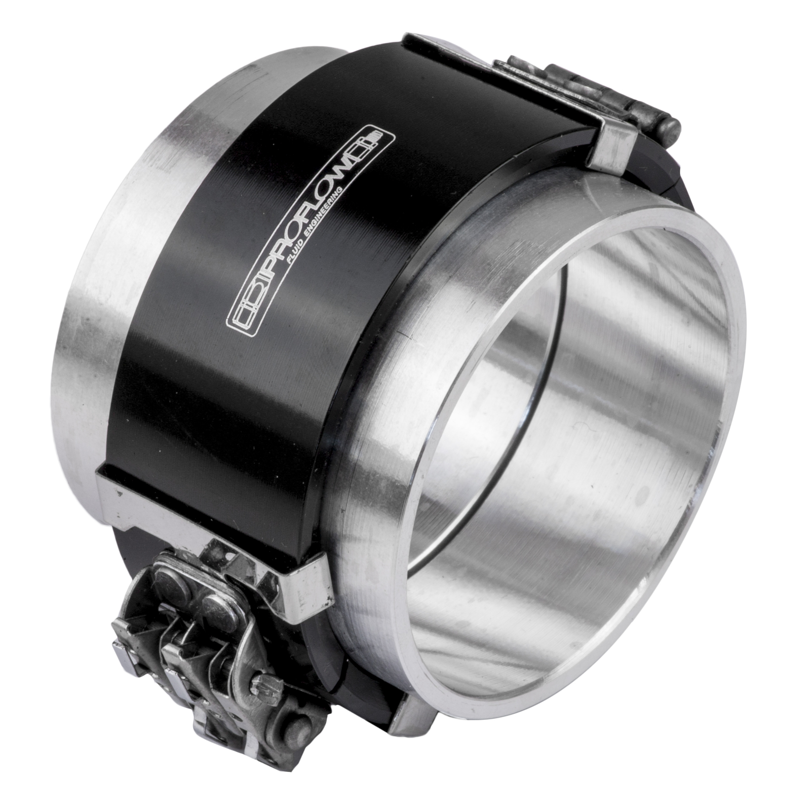ALUMINIUM CLAMP COUPLING WELD IN 3.0" BLACK