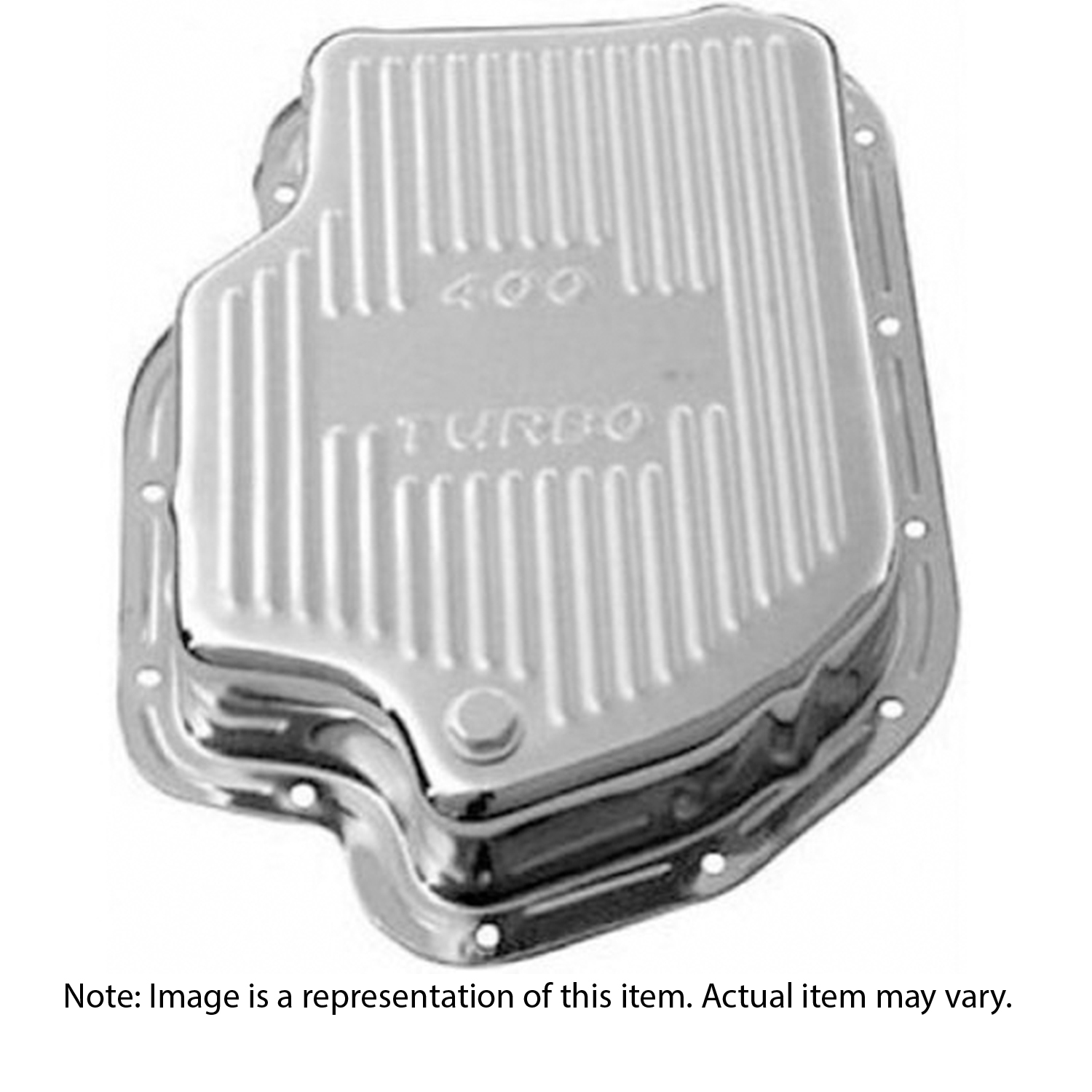 GM TH400 TRANSMISSION PAN "FINNED" CHROME