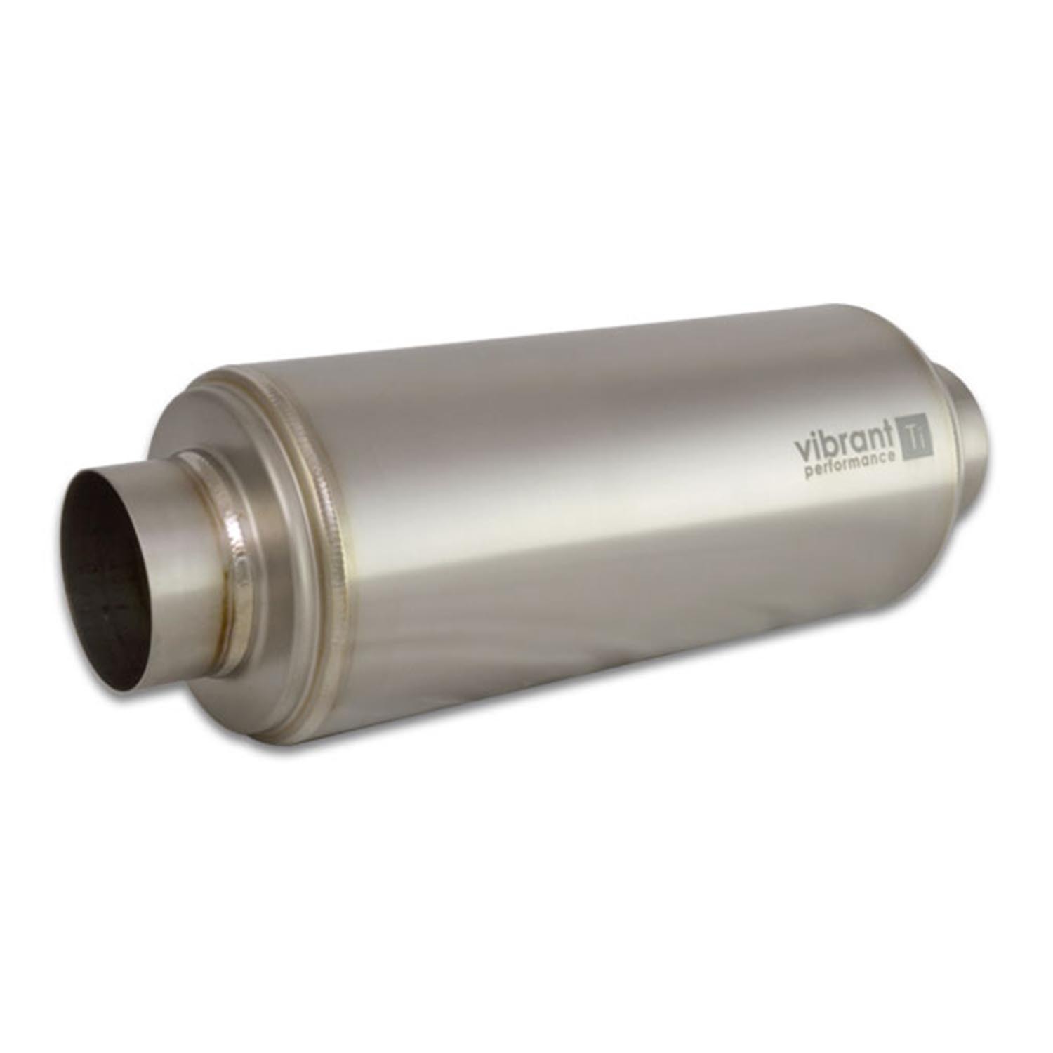 TITANIUM RESONATOR, 2.5" INLET/OUTLET X 16" LONG