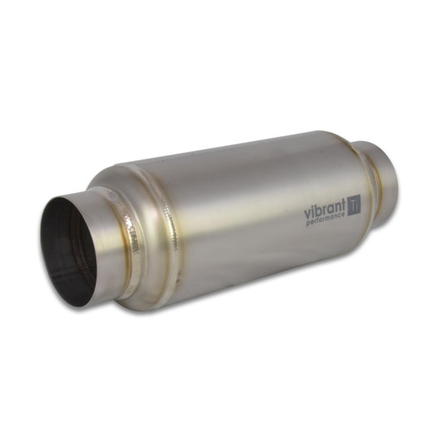 TITANIUM RESONATOR, 3" INLET/OUTLET X 12" LONG