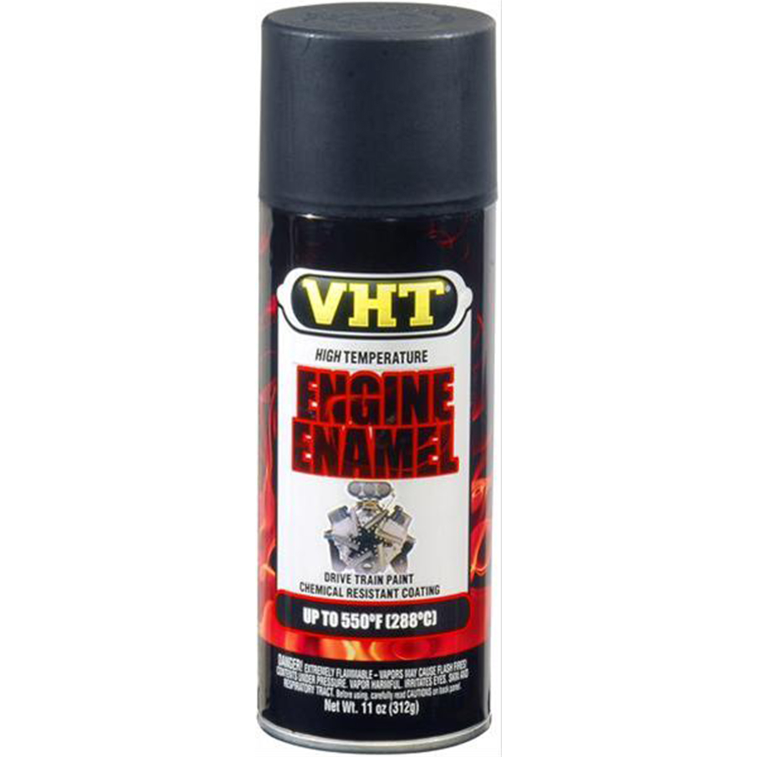 PAINT HIGH-TEMPERATURE ENGINE ENAMEL SATIN GENERAL MOTORS BLACK 311.84 G. AEROSOL SPRAY CAN EACH