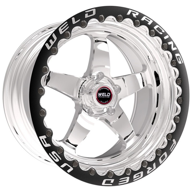 STREET WHEEL RT-S SERIES,WELD RT-S S71 BEADLOCK 17X11 POLISHED 5X4.75 7.7 BACKSPACE BLACK SBL