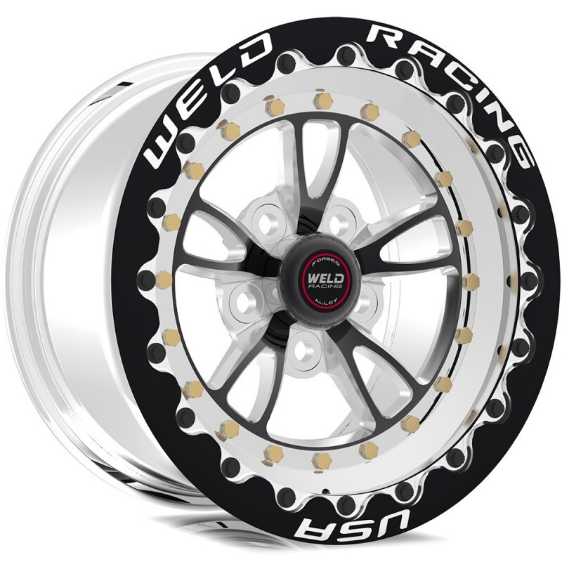 STREET WHEEL RT SERIES,15X10 BLACK FULL THROTTLE 5X4.5 6.5 BACKSPACE BLACK SBL MT