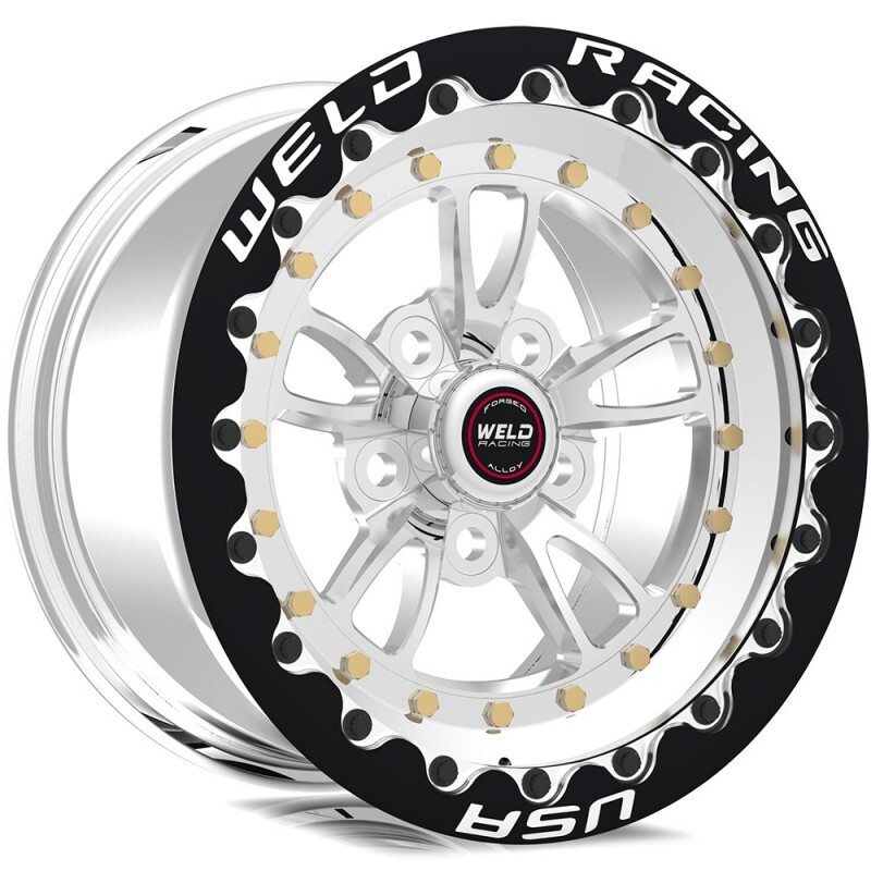 STREET WHEEL RT SERIES,15X10 POLISHED FULL THROTTLE 5X4.75 5.5 BACKSPACE BLACK SBL MT