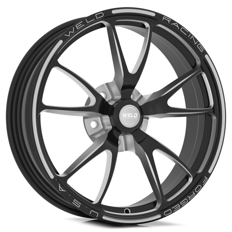 WHEEL,DRAG,17X3.5 BLACK FULL THROTTLE STRANGE SPINDLE 1.75" BS