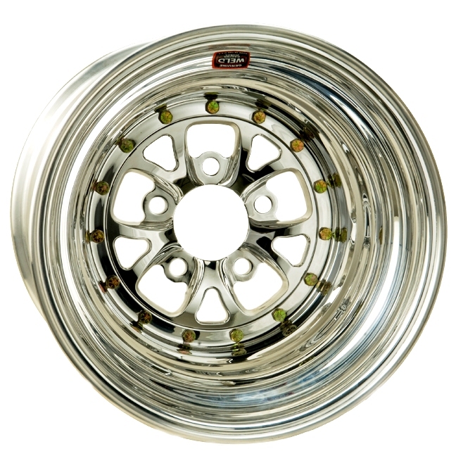 WHEEL RACING ,V-SERIES;15X11 POLISHED V-SERIES 5X4.5'' BOLT PATTERN 3'' BACKSPACE