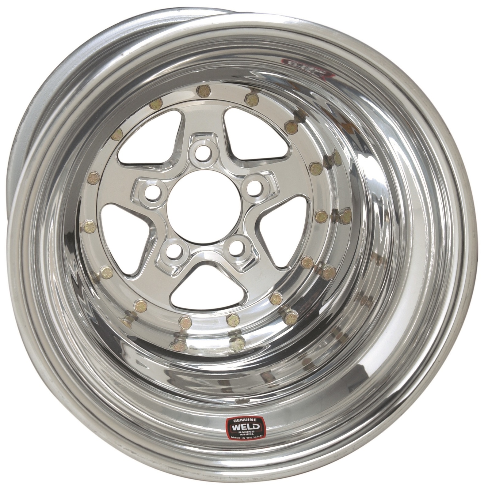 WHEEL RACING ,ALUMASTAR;15X15 POLISHED ALUMASTAR 2.0 5X5'' BOLT PATTERN 3'' BACKSPACE