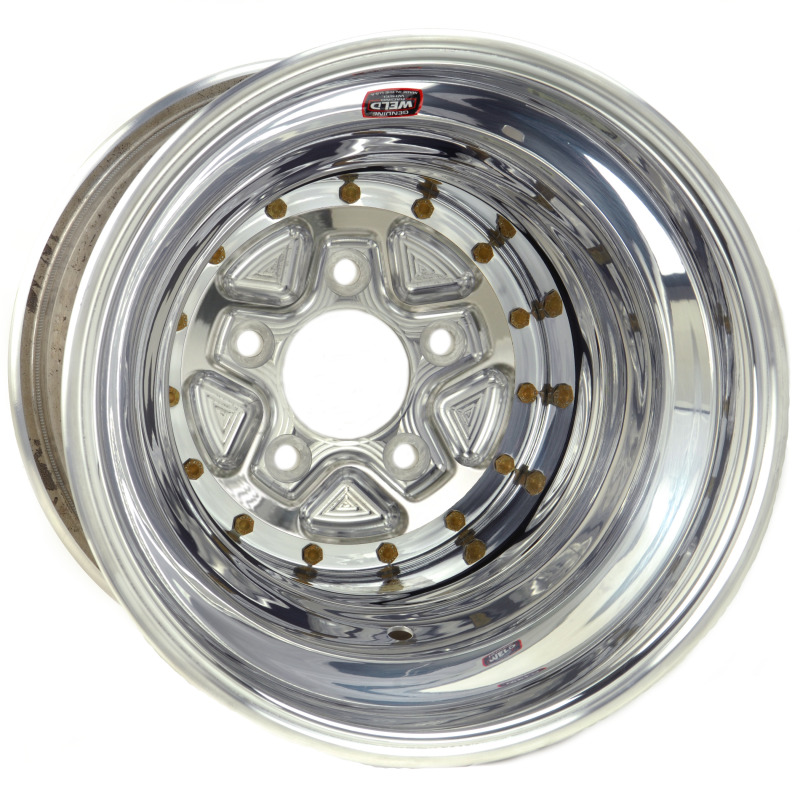 WHEEL,DRAG,16X16 POLISHED ALUMASTAR PRO 5X5.5 5" BS KNURLED
