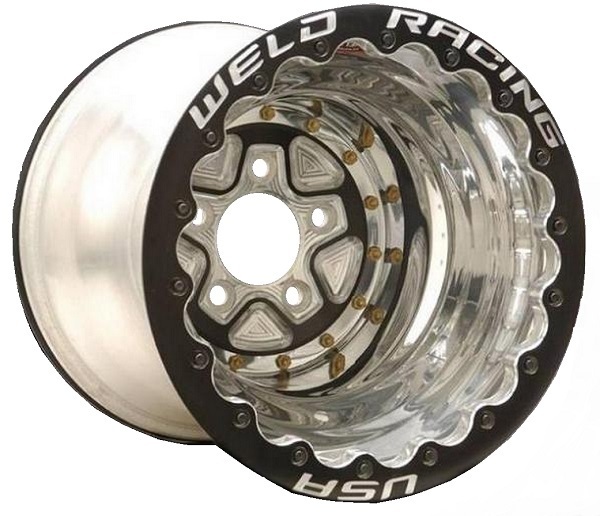WHEEL,DRAG,16X16 BLACK ALUMASTAR PRO 5X5.5 5" BS BLACK DBL