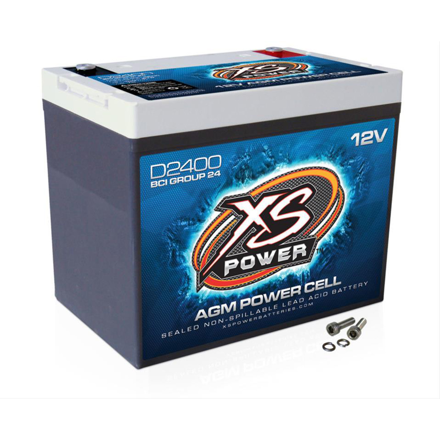 12V BCI GROUP 24 AGM BATTERY, MAX AMPS 3,500A, CA: 670, AH: 70, 2500W / 4000W