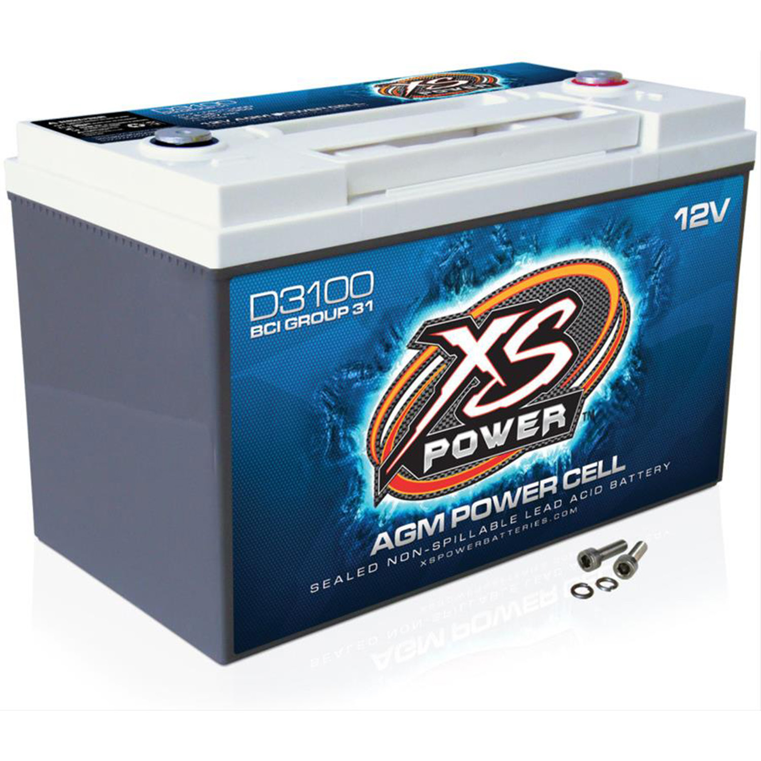 12V BCI GROUP 31 AGM BATTERY, MAX AMPS 5,000A, CA: 1360, AH: 110, 4000W / 5000W