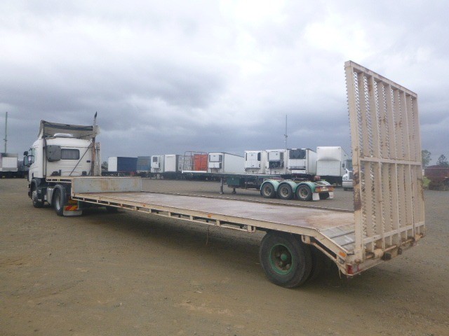 1974 CUSTOM DROP DECK SEMI TRAILER