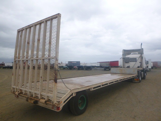 1974 CUSTOM DROP DECK SEMI TRAILER
