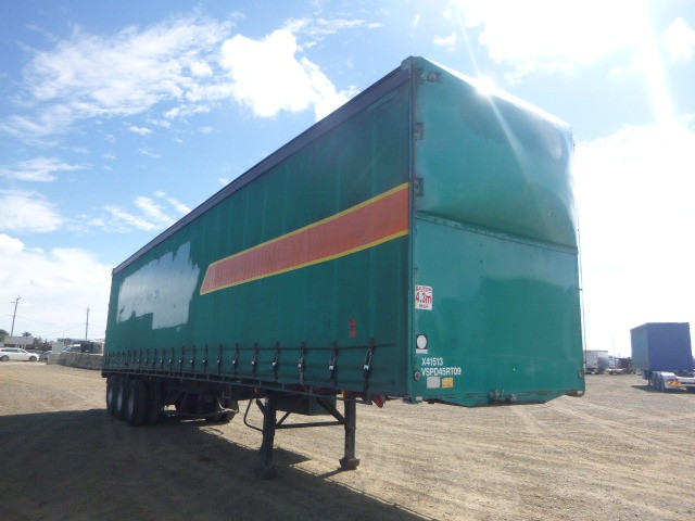 1993 BARKER CURTAINSIDER TRAILER SEMI BARKER 45FT CURTAINSIDER