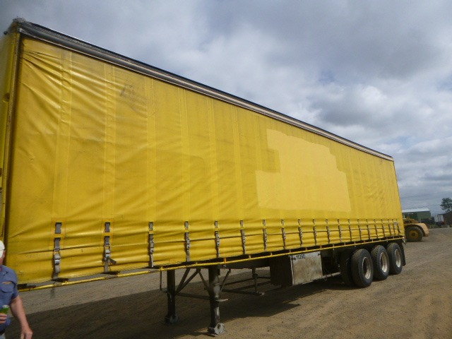 1990 FREIGHT KING CURTAINSIDER TRAILER SEMI CURTAINSIDER FLAT TOP