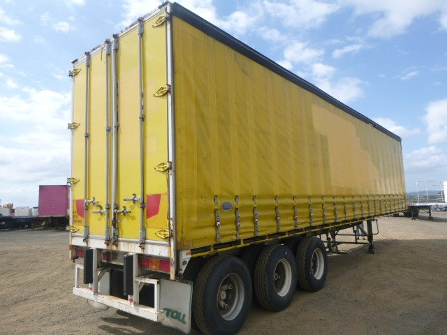 1990 FREIGHT KING CURTAINSIDER TRAILER SEMI CURTAINSIDER FLAT TOP
