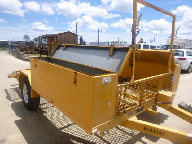 1993 CUSTOM TAG/PLANT (WITH RAMPS) BCC MACHINERY PIG TRAILER
