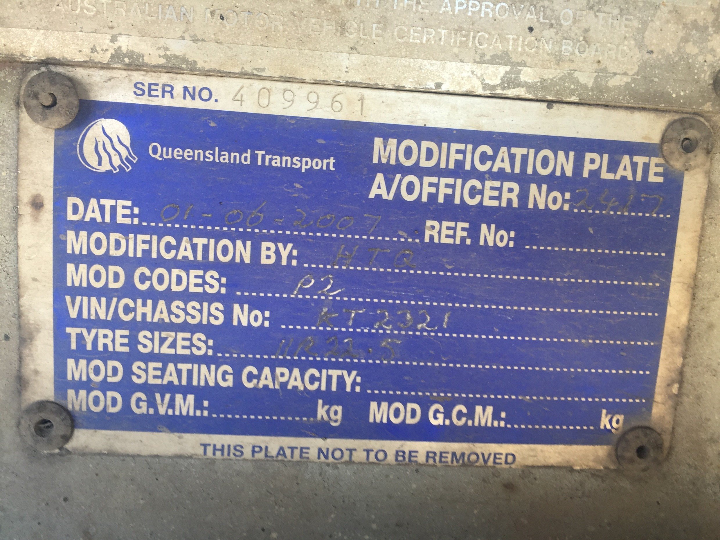 1986 KRUEGER SEMI FLAT TOP TRAILER
