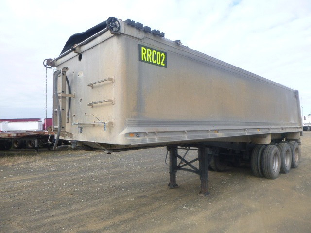 1993 HAMELEX WHITE TIPPER TRAILER SEMI HAMELEX CHASSIS TIPPER