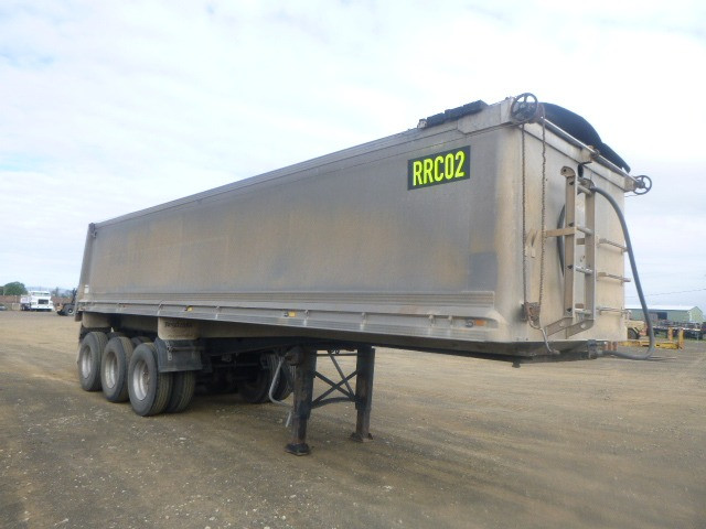1993 HAMELEX WHITE TIPPER TRAILER SEMI HAMELEX CHASSIS TIPPER