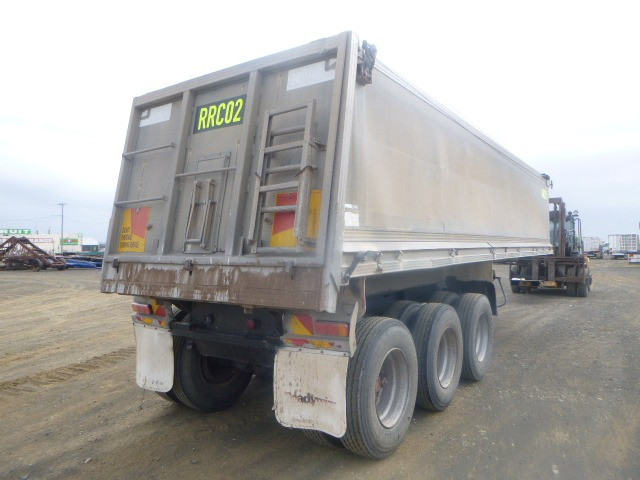 1993 HAMELEX WHITE TIPPER TRAILER SEMI HAMELEX CHASSIS TIPPER