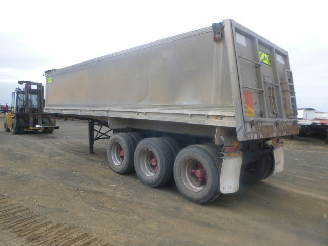 1993 HAMELEX WHITE TIPPER TRAILER SEMI HAMELEX CHASSIS TIPPER