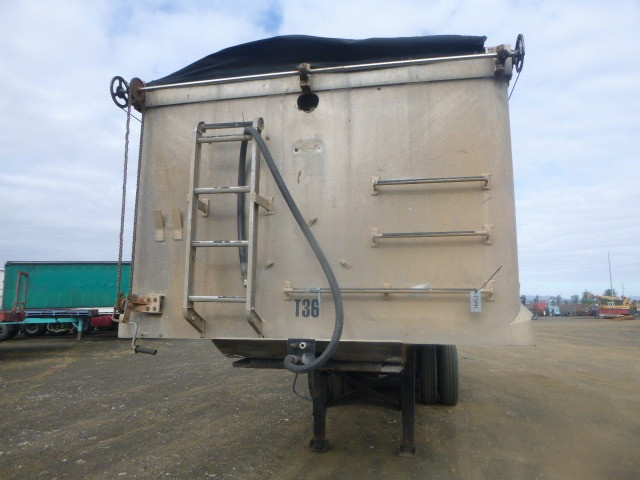 1993 HAMELEX WHITE TIPPER TRAILER SEMI HAMELEX CHASSIS TIPPER