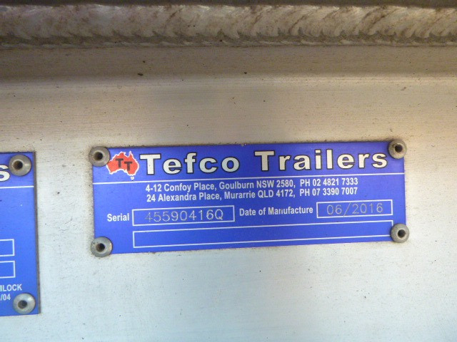 2016 TEFCO B/D COMBINATION TIPPER TRAILER