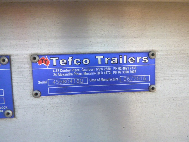 2016 TEFCO B/D COMBINATION TIPPER TRAILER