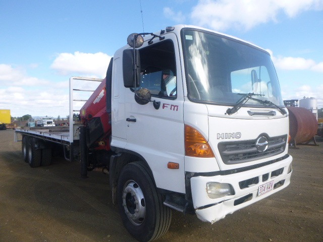 2007 HINO FM RANGER 14 TRUCK CRANE TRUCK