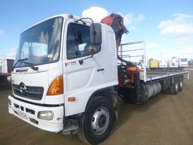 2007 HINO FM RANGER 14 TRUCK CRANE TRUCK