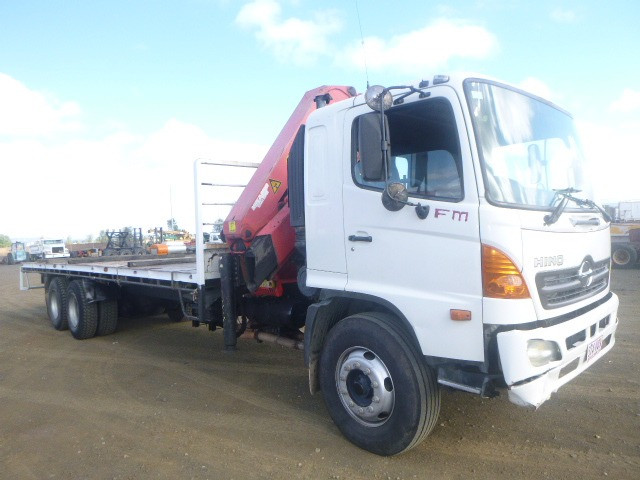 2007 HINO FM RANGER 14 TRUCK CRANE TRUCK