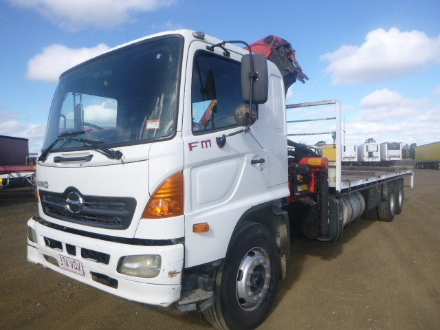 2007 HINO FM RANGER 14 TRUCK CRANE TRUCK