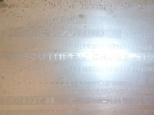 2009 SOUTHERN CROSS 45FT FLAT TOP TRAILER