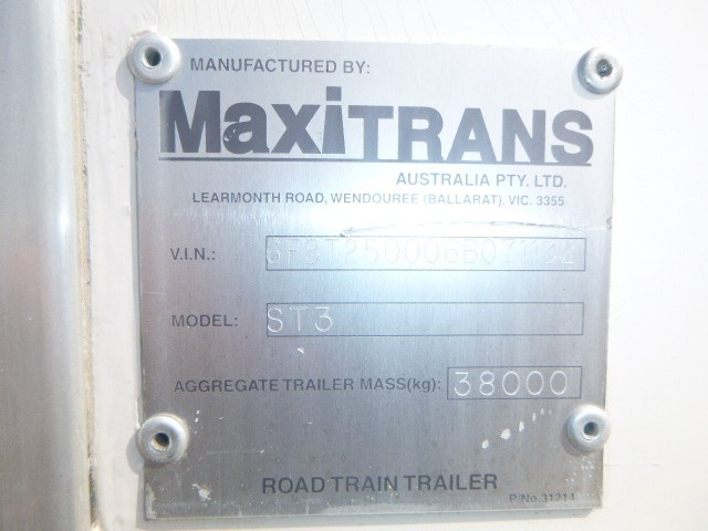 2006 MAXITRANS REFRIGERATED TRAILER 