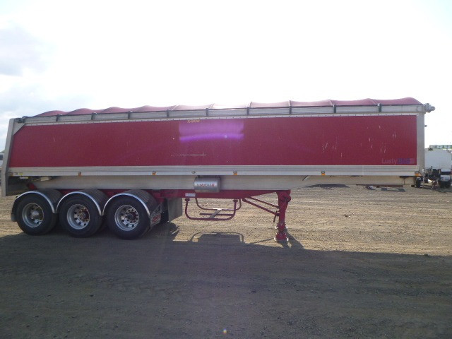 2009 LUSTY SEMI EMS CHASSIS TIPPER TRAILER