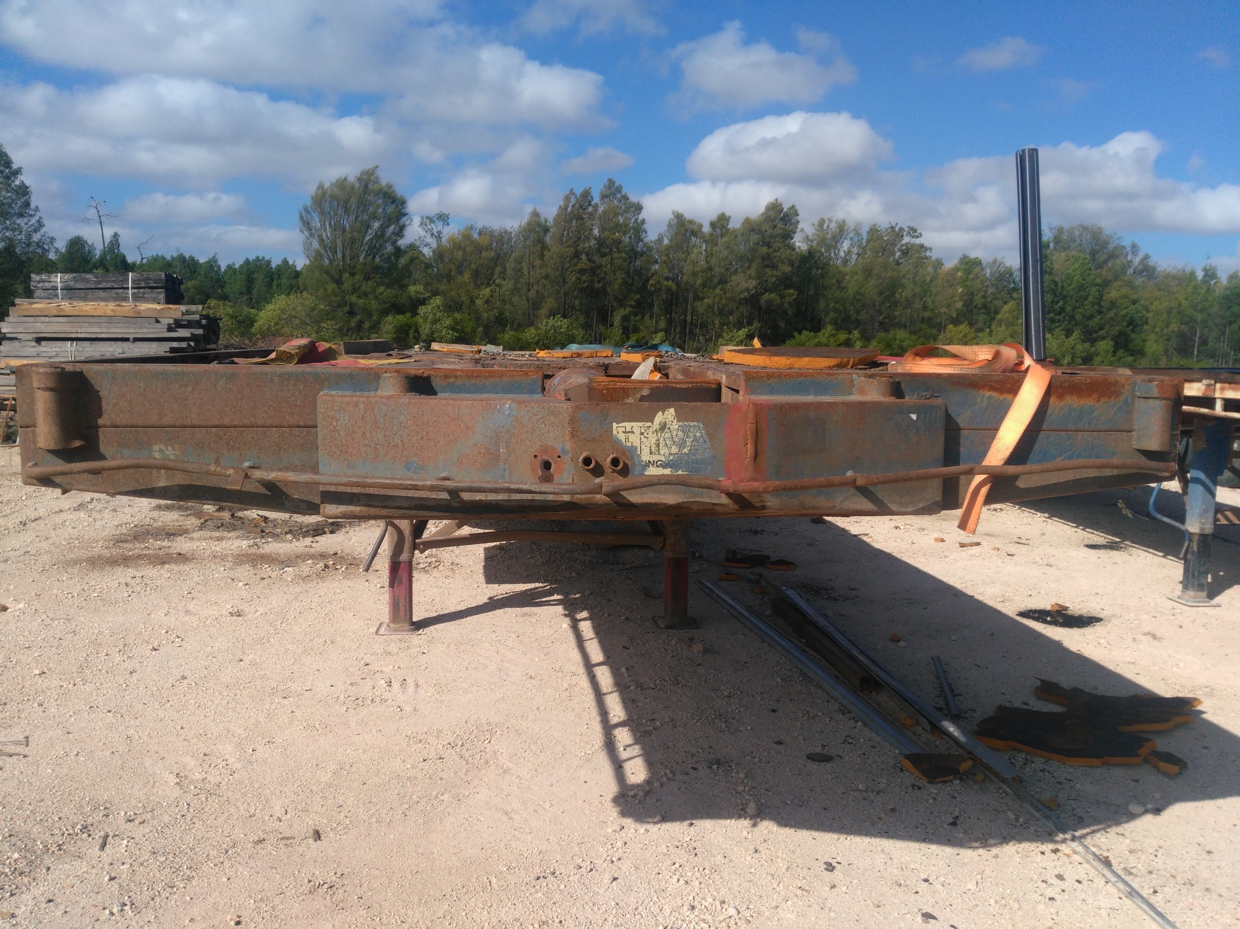 1984 O'PHEE FLAT TOP TRAILER SEMI OPHEE FLAT TOP TRAILER