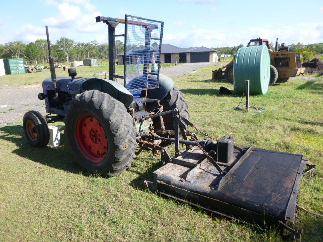 1960 FORDSON MAJOR TRACTOR AND SLASHER