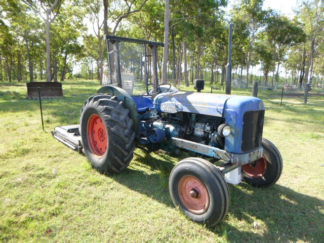1960 FORDSON MAJOR TRACTOR AND SLASHER