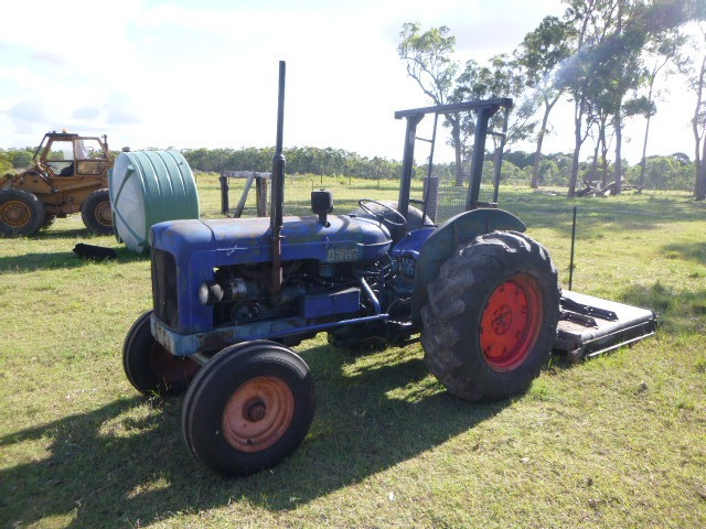 1960 FORDSON MAJOR TRACTOR AND SLASHER