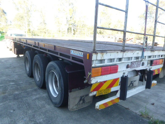 1990 KRUEGER FLAT TOP TRAILER SEMI FLAT TOP TRAILER