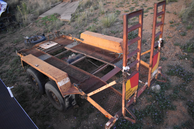 1995 THOMPSON TAG/PLANT(WITH RAMPS) TRAILER B/D COMBINATION TANDEM AXLE PLANT TRAILER