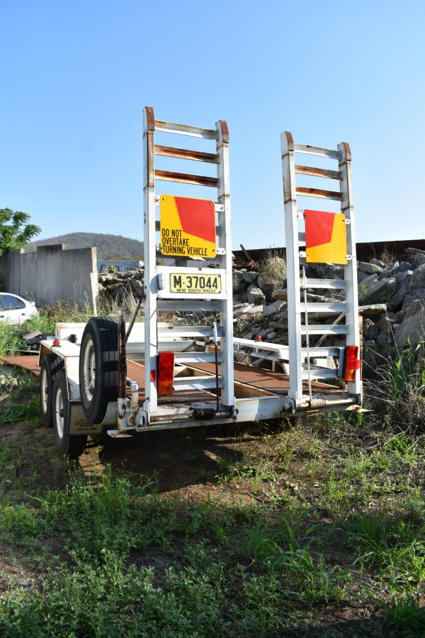 1995 THOMPSON TAG/PLANT(WITH RAMPS) TRAILER B/D COMBINATION TANDEM AXLE PLANT TRAILER
